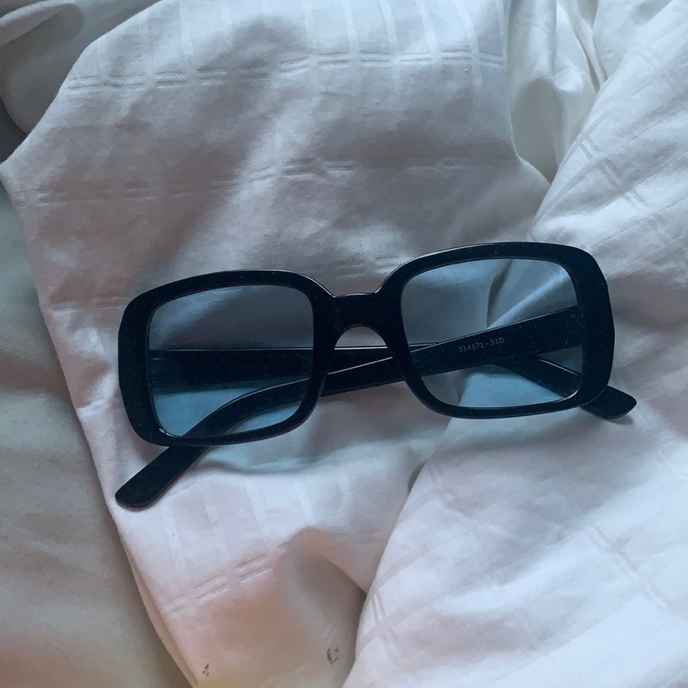 Blue square sunglasses from Urban